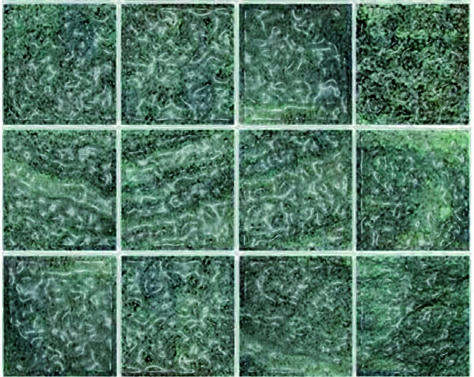 Palau tiles, glossy finish
